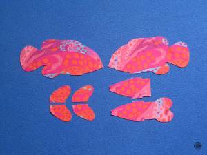 18 Finger Pocket Fish 3 Orange and Pink