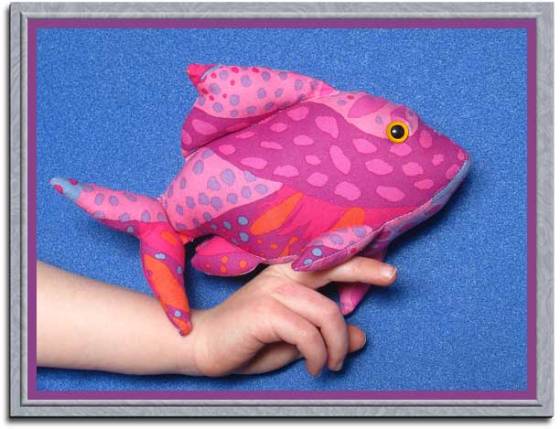 Finger Pocket Fish 1 “This Little Fishy” Sewing Pattern PDF
